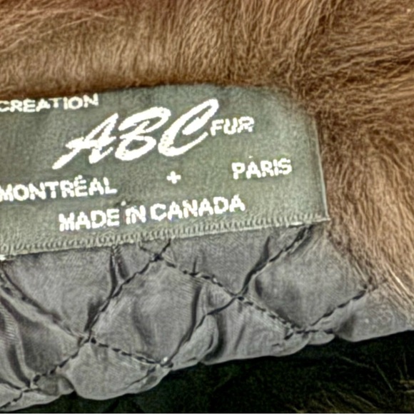 Hat-Genuine mink, and leather.￼ - Picture 3 of 3